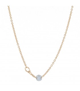 Pomellato Sabbia diamonds and gold necklace