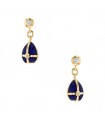 Fabergé diamonds, enamel and gold earrings