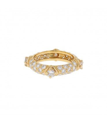 Diamonds and gold ring