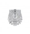 Diamonds and platinum brooch