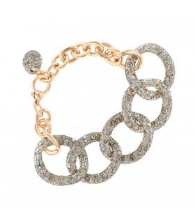 Pomellato Tango cognac diamonds and gold bracelet