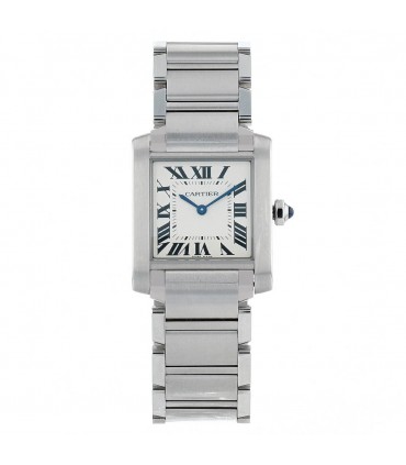 Cartier Tank Française stainless steel watch