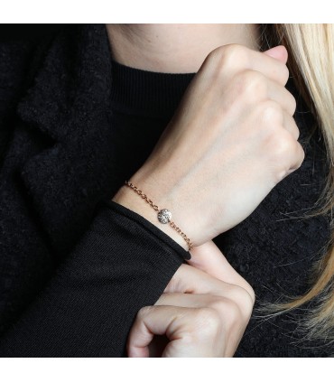 Pomellato Sabbia diamonds and gold bracelet