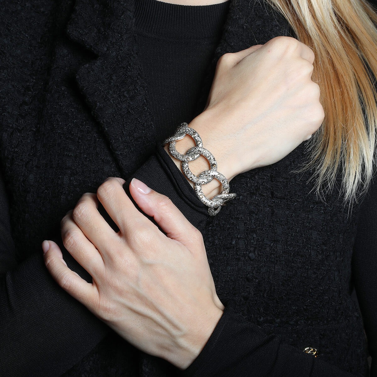 Pomellato Tango cognac diamonds and gold bracelet