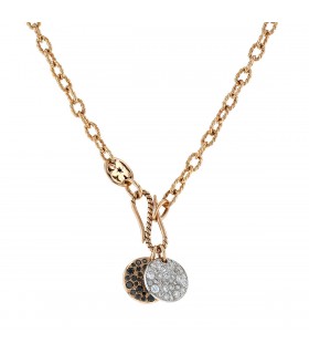 Pomellato Sabbia diamonds and gold necklace