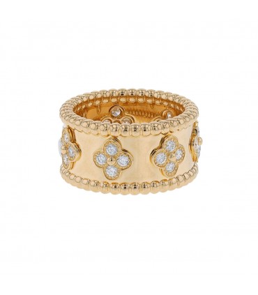 Van Cleef & Arpels Perlée diamonds and gold ring