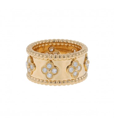 Van Cleef & Arpels Perlée diamonds and gold ring