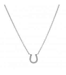 Tiffany & Co. Fer à Cheval diamonds and gold necklace