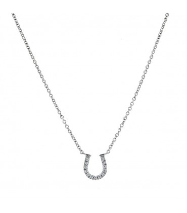 Tiffany & Co. Fer à Cheval diamonds and gold necklace