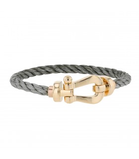 Fred Force 10 stainless steel and gold bracelet