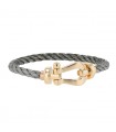 Fred Force 10 stainless steel and gold bracelet