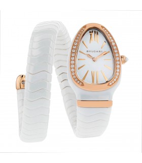Bulgari Serpenti gold and ceramic watch