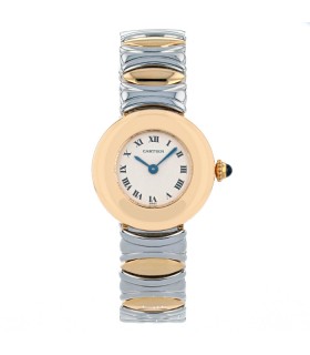Cartier Colisée stainless steel and gold watch