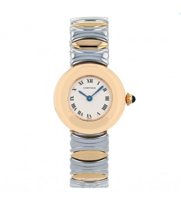 Cartier Colisée stainless steel and gold watch