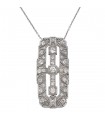 Collier or, platine et diamants