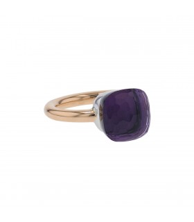 Pomellato Nudo Classic gold amethyst and gold ring