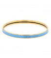 Hermès Uni plated gold and enamel bracelet