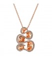 De Grisogono Zigana cognac diamonds and gold necklace