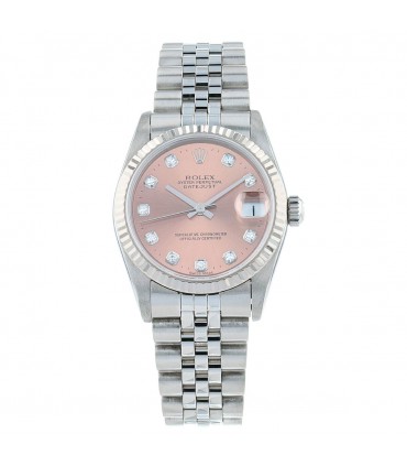 Rolex DateJust stainless steel and diamonds watch