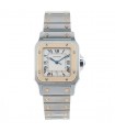 Cartier Santos stainless steel and gold watch