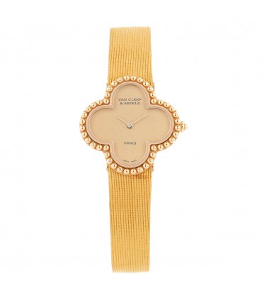 Van Cleef & Arpels Alhambra gold watch