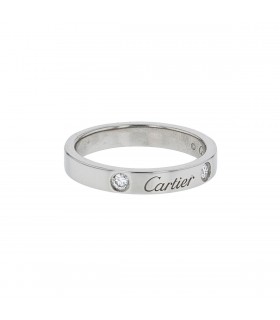 Cartier C de Cartier diamonds and platinum ring