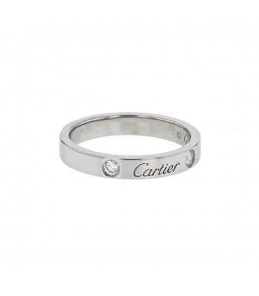 Cartier C de Cartier diamonds and platinum ring