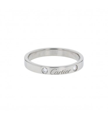 Cartier C de Cartier diamonds and platinum ring