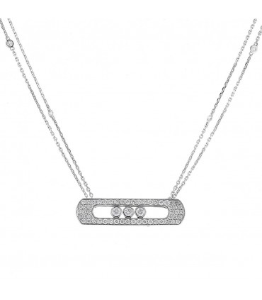 Messika Move New Move diamonds and gold necklace