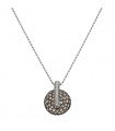 Mouawad brown and white diamonds and gold necklace