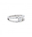 Shimansky diamond and gold ring - GIA Certificate 0,40 ct F SI2