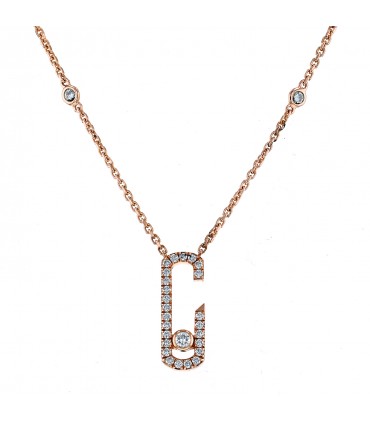 Messika Move Addiction diamonds and gold necklace