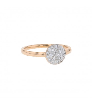 Pomellato Sabbia diamonds and gold ring