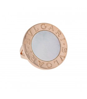 Bulgari Bulgari mother or pearl and gold ring