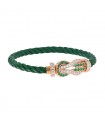 Fred Chance Infinie emeralds, diamonds and gold bracelet
