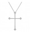 Collier croix or et diamants