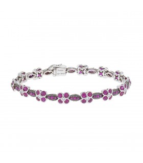 Mouawad rubies, diamonds and gold bracelet