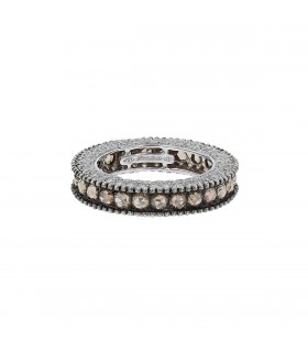 Mouawad brown and white diamonds and gold ring