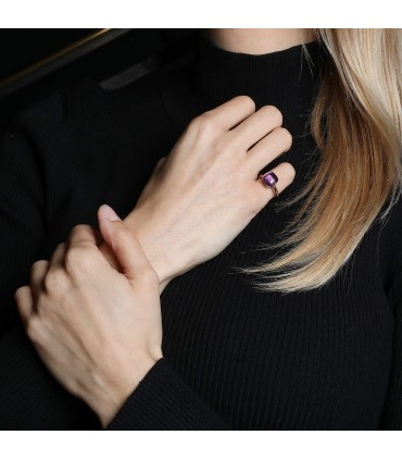 Pomellato Nudo Classic gold amethyst and gold ring