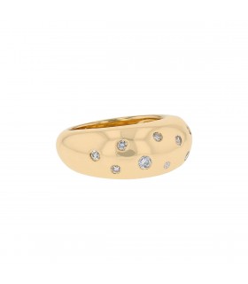 Diamonds and gold ring