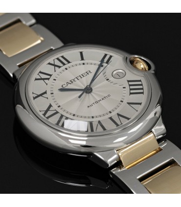 Cartier Ballon Bleu stainless steel and gold watch