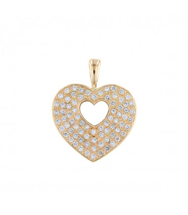 Poiray Coeur Secret diamonds and gold pendant