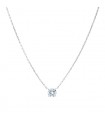 Collier or et diamant - Certificat GIA 1,08 ct F SI1