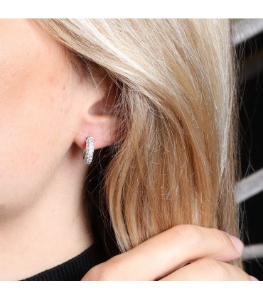 Cartier Etincelle diamonds and platinum earrings