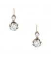 Boucles d’oreilles dormeuses or et diamants