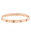 Cartier Love natural gems and gold bracelet Size 19