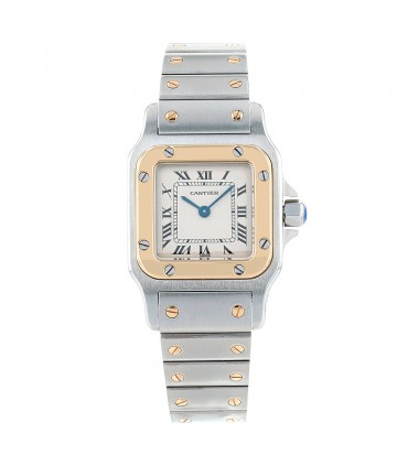 Cartier Santos stainless steel and gold watch