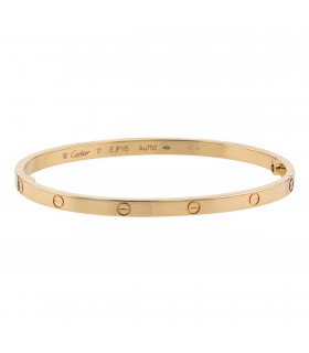 Cartier Love small model gold bracelet Size 17