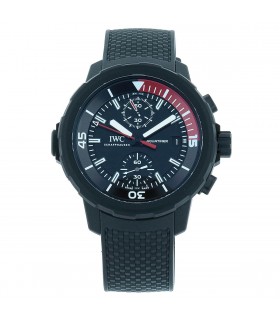 IWC Aquatimer La Cumbre Volcano stainless steel and rubber watch