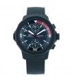 IWC Aquatimer La Cumbre Volcano stainless steel and rubber watch